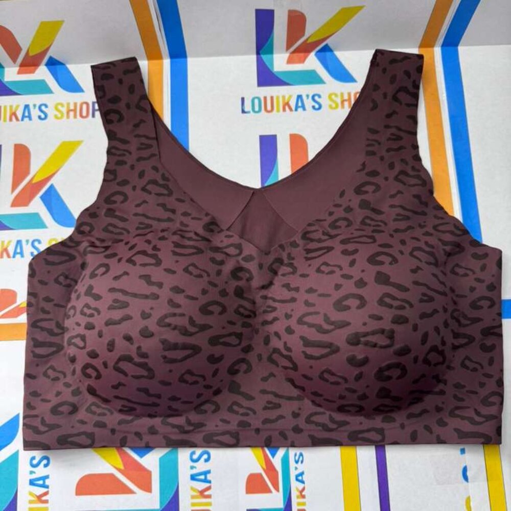2PCs/Set Leopard Print Seamless Casual Lingerie Set Classic Animal Print - Picture 6 of 9